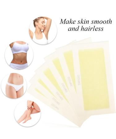 60 Pack Wax Strips - Painless Hair Removal for Armpits Arms & Legs | Fast Gentle Waxing Solution - Buy Online on SooperMarket.com