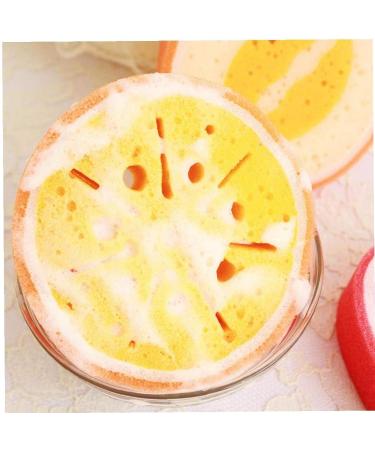 3-Piece Fruit Shaped Cartoon Bath Sponge Set | Bathroom Cleaning Supplies - Buy Online on SooperMarket.com