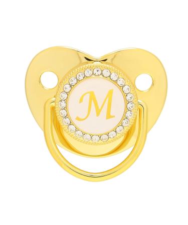 Golden Ultra-Light Silicone Pacifier for 0-6 Months | Soft BPA-Free Baby Pacifier with Clip | Safe & Stylish Infant Soother for 6-18 Months - Buy Online on SooperMarket.com