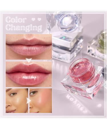 Magic Color Changing Cream for Cheek & Lip - Moisturizing Blush & Lip Gloss - Multi Use Cream Liquid Blush Face Lips Cosmetic (Transparent Clear) - Buy Online on SooperMarket.com