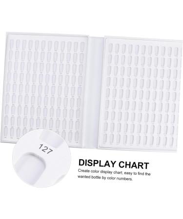 minkissy 216 Nail Color Card Nail Polish Card Nail Color Book Display Card White Manicure medium White - Buy Online on SooperMarket.com