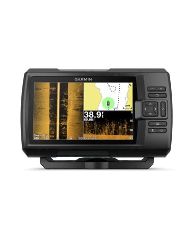Garmin Striker 7SV with Transducer, 7" GPS Fishfinder with Chirp Traditional, ClearVu and SideVu Scanning Sonar Transducer and Built in Quickdraw Contours Mapping Software (Renewed)