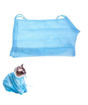 SSRD cat shower bag - 1PCs of adjustable cats washing bag multi -tunction cat reserve pocket prevent scratch bite mesh pocket for cats for swimming ears clean and claw care