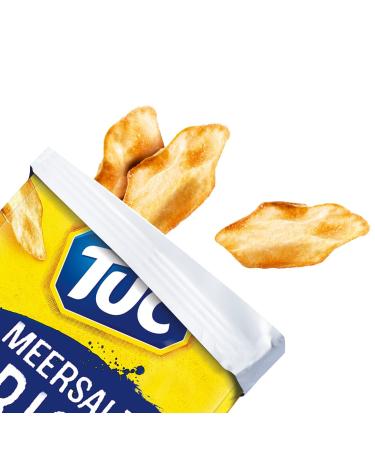 TUC Crisp Salted Biscuits 6 x 100g | Extra Thin & Crispy Sea Salt Crackers | Large Pack of Salted Snacks for International Shipping - Buy Online on SooperMarket.com