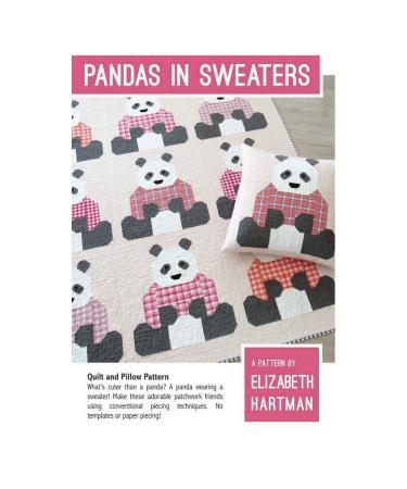 Elizabeth Hartman Pandas in Sweaters Pattern