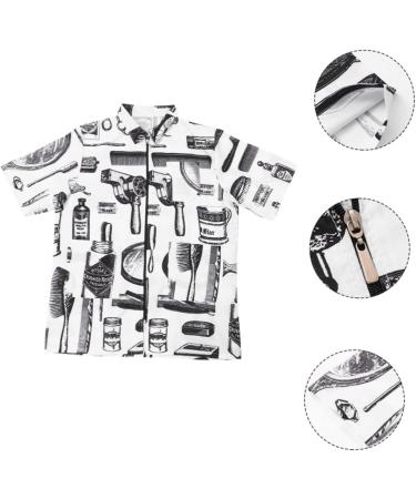Mikinona Hair Cutting Technician in Hairdressing Overalls Vests for Women Men s Vest Womens Quilted Jacket Hairdresser Uniform Spa Robes Mens Overalls Short Sleeve Work Clothes White Fiber - Buy Online on SooperMarket.com