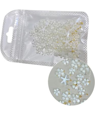 White Flower Nail 3D Flower Nails Art Resin Nails Supplies Manicure Accessories Nail Decorations 3d Flower Nails Art White Flower Nail Jewelry Accessories - Buy Online on SooperMarket.com