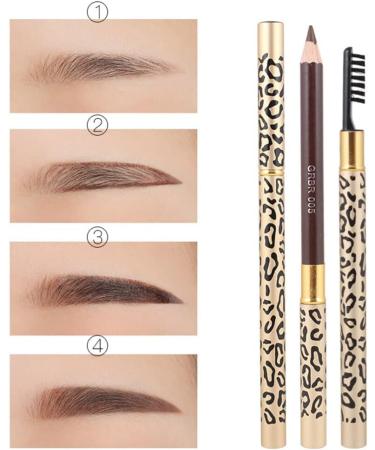 Baluue 2pcs Eeyebrow Pen with Brush Eyebrow Definer Pencil Eyebrow Makeup Long Lasting Waterproof Dark Coffee 3# 1 count (Pack of 1) Dark Coffee 3 - Buy Online on SooperMarket.com