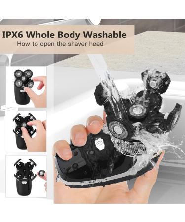 5 in 1 Electric Shaver - USB Rechargeable Floating Heads Nose & Ear Hair Trimmer Men s Facial Cleaning Brush - Buy Online on SooperMarket.com