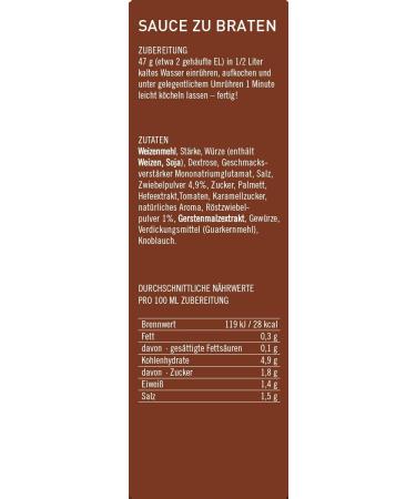 Feinfix Classic Sauce to Roast 752g - Lactose-Free & Vegan Gravy Powder | Perfect for Vegetables Grilling & Pasta | 8L Sauce Binder - Buy Online on SooperMarket.com