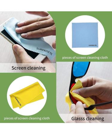 6 Pack Microfiber Cleaning Cloths 400 GSM - Lint Free, 12x12 Inches, Multi-Colored - Ideal for Kitchen, Car, House, Boat - Soft and Thick Reusable Towels - Buy Online on SooperMarket.com