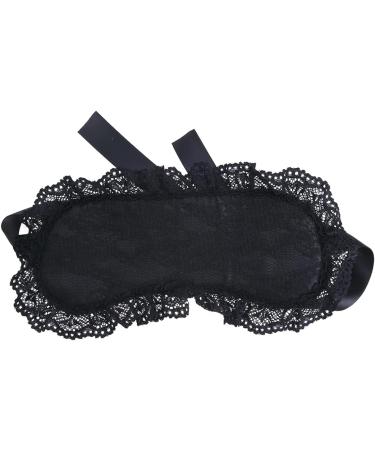 Sxiwei Lace Sleep Eye Mask - Lightweight Adjustable Blindfold for Women in Black - Buy Online on SooperMarket.com