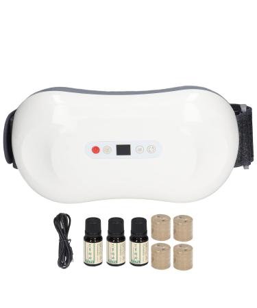 Heated Waist Massage Belt - Deep Penetration Hot Compress Electric Belt for Home Use - Pain Relief & Comfort (White) - Buy Online on SooperMarket.com