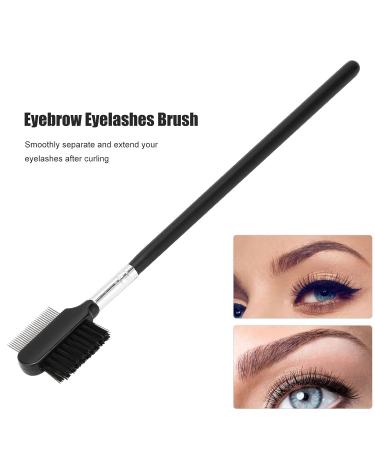 Professional Double-Headed Eyebrow Brush & Comb - Stainless Steel Dual-Use Makeup Tool for Women & Girls | Perfect for Eyebrow and Eyelash Grooming - Buy Online on SooperMarket.com