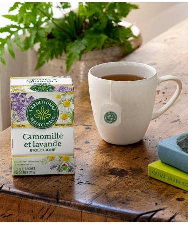 Traditional Medicinals - Organic Chamomile with Lavender Herbal Tea (Pack of 6) - Soothing blend containing Lemon Balm - 96 Tea Bags Total Tea Chamomile with Lavender 16 Count (Pack of 6) - Buy Online on SooperMarket.com