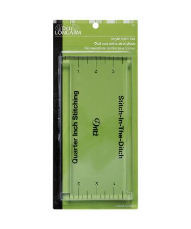 Dritz Longarm Dritz Acrylic 1/4" Presser Foot, Clear Stitch Tool