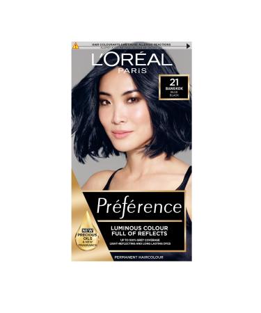 L'Oreal Paris Preference Hair Dye Long Lasting Luminous Permanent Hair Colour 21 Bangkok BANG KOK 21