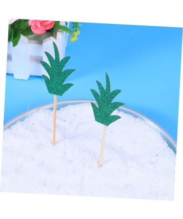 Warmhm 15pcs Fruit Cake Chic Decor Cake Picks Wedding Decor Glittery Leaf Topper Fruit Decor Leaf Cake Topper Reusable Decor Capacillos Para Cupcake Summer Party Pineapple Insert Card - Buy Online on SooperMarket.com