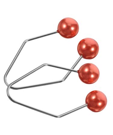 BELLIFFY 1 Pair Dimple Trainer Face Dimples Trainer Dimples Maker Facial Exerciser Face Dimples Shaper Trainer for Dimples Facial Tools Cheeks Clip Face Exerciser Tool Dimples Exerciser 4.30X2.50X0.80CM Red