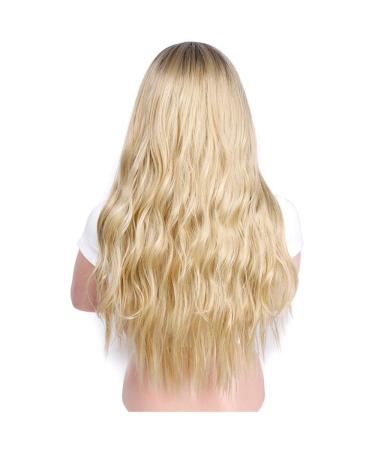 SHIYID Long Wavy Platinum Blonde Wig - Glueless Synthetic Wigs for Women | Buy Now & Enjoy Free International Shipping - Buy Online on SooperMarket.com