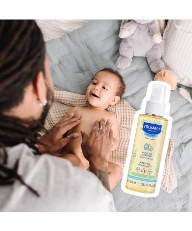 Mustela Baby Oil with Avocado Oil - 3.38 fl oz | Nourishing & Gentle for Baby's Skin - Buy Online on SooperMarket.com