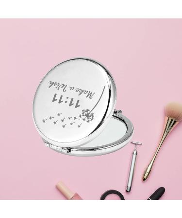 CHOORO Dandelion Wishing Pocket Mirror Gift 11 11 - Make a Wish Compact Mirror for Spiritual Wish Lovers - Buy Online on SooperMarket.com
