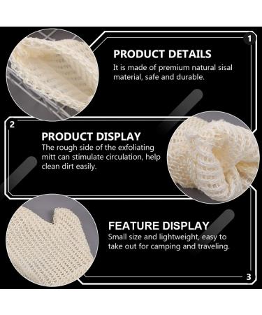Buy Angoily 2-Piece Peeling Washbasin Gloves - Dead Skin Remover & Body Massage Scrub for Adults & Kids | SISAL Hollow Design for Effective Exfoliation - Buy Online on SooperMarket.com