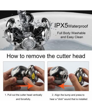 LAXED Electric Barber for Men Rechargeable Bald Head Electric 7 Floating Heads Beard Nose Clipper Hair Trimmer - Buy Online on SooperMarket.com