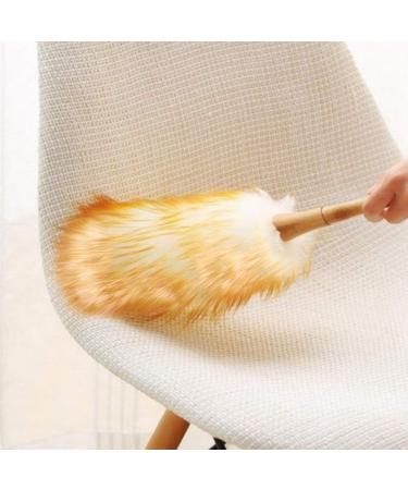 Feather Duster Household Cleaning Tool Soft Lambs Wool Duster Dust Cleaner No Electrostatic Duster - Buy Online on SooperMarket.com
