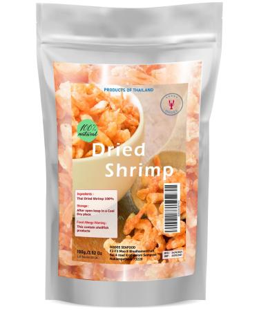 Premium Grade Dried shrimp without salt from Thailand 3.52 oz No preservative