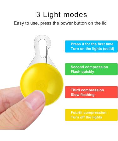 6 PCS LED Blinking Safety Lights for Dogs Cats & Kids - Bright Rechargeable Perfect for Pets & Cyclists - Buy Online on SooperMarket.com