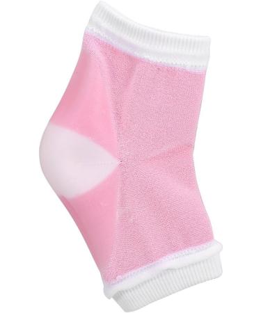Buy Heel Socks - Washable Gel Spa Moisturizing Foot Care - Open Toe Protection for Dry Cracked Heels (2 Pack Pink) - International Shipping Available - Buy Online on SooperMarket.com