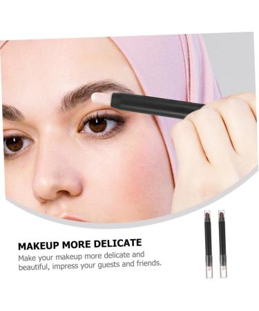 Gogogmee 2pcs Small Eyeshadow Double Ended Makeup Brush Eyeshadow Makeup Eye Shadow Makeup Black Abs - Buy Online on SooperMarket.com