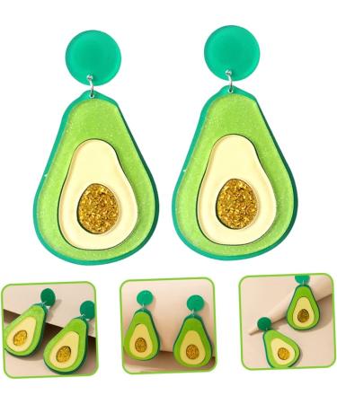 Abaodam 4 Pairs Avocado Earrings Avocado Gifts Avacado Bridal Earrings for Wedding Fashion Earrings for Women Sushi Go Drop Earrings Avocados Accessories Acrylic Miss Personality - Buy Online on SooperMarket.com