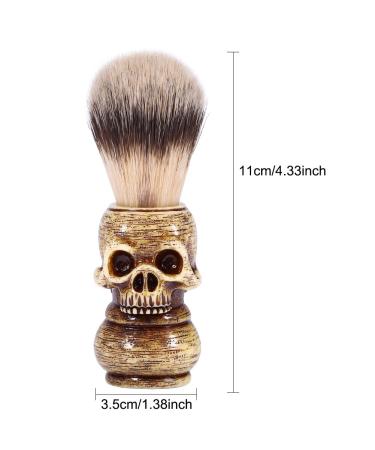 Beard Shaving Brush - Premium Men's Beauty Tool | Skull Barber Shop - Perfect Father's Day Gift - Buy Online on SooperMarket.com