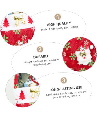 Gogogmee Santa Present 3pcs Christmas Candy Bag Candy Bags Christmas Tote Bags Xmas Bags Bag Backpack Decorate - Buy Online on SooperMarket.com
