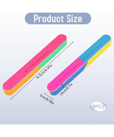 7 Way Nail Buffer Block 8 Pcs Professional Nail Buffer for Natural Nails All-in-One Smooth & Buff & Shine for Nail Care - Buy Online on SooperMarket.com