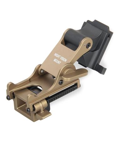 Helmet Adapter Night Vision Adapter for PVs-14, NVG Rhino Arm for Mount Tan