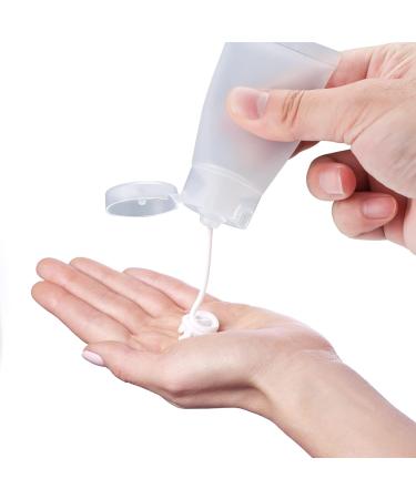 20 Pack 30ml Refillable Tube Bottles - Travel Cosmetic Containers | Clear Mini Sample Bottles with Extractors for International Shipping - Buy Online on SooperMarket.com