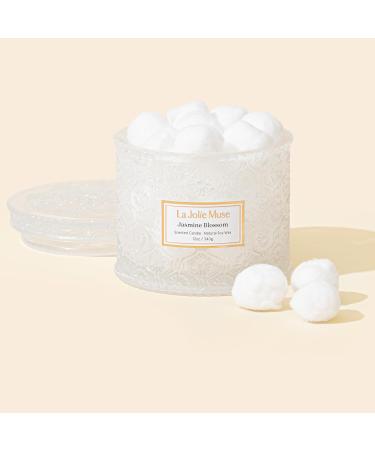 La Jolie Muse Jasmine Candle - Large 2-Wick Soy Aroma Candle for Home | Clean Burning Fragrance Gift (340g) - Buy Online on SooperMarket.com