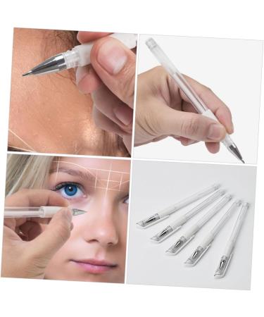 MUSISALY 1 Set Fixed Point Line Pen Brow Pencil Mark Pens Portable Marking Pen Tattoos Marker White Plastic 15.00X0.80X0.80CM White - Buy Online on SooperMarket.com