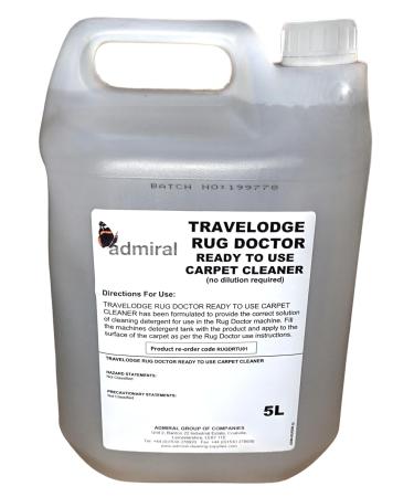 5L Carpet Cleaner Upholstery Cleaning Travelodge For Rug Doctor Machines Pet & Odours Ready To Use Liquid Detergent Solution 5 Litres
