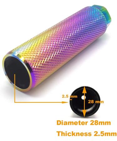 Mantain 4 Pcs Aluminum Alloy Bike Pegs, Anti-Skid, Dazzle Color Surface, Fit 3/8 inch Axles - Buy Online on SooperMarket.com