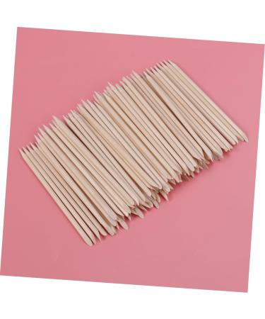 FRCOLOR 100pcs Nail Art Wood Sticks Orangewood Sticks for Nails Cuticles Nails Remover Tool Cuticle Sticks for Nails Nail Cleaning Sticks Wood Cuticle Pusher Wooden Sign Bamboo medium As Shown - Buy Online on SooperMarket.com