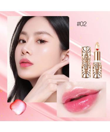 Crystal Flower PH Color Changing Lip Balm | Luxury Mood Lipstick & Nourishing Gloss - Long Lasting Jelly Flower Formula - Buy Online on SooperMarket.com