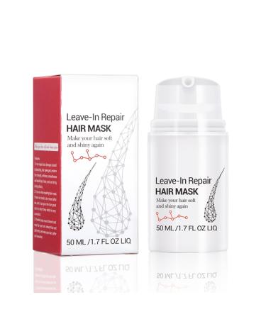 Leave-In Repair Hair Mask for Dry or Damaged Hair Caused by Bleach Color Chemical Services and Heat Nourishing and Smoothing Hair Mask Treatment 50mL (1.7 fl oz)