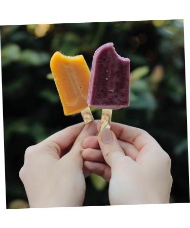 STOBOK 20pcs Ice Cream Stick Silicone Molds Popsicle Sticks for Crafts Jumbo Lollipop Diy Mold Giant Cake As Shown 7X1CM - Buy Online on SooperMarket.com