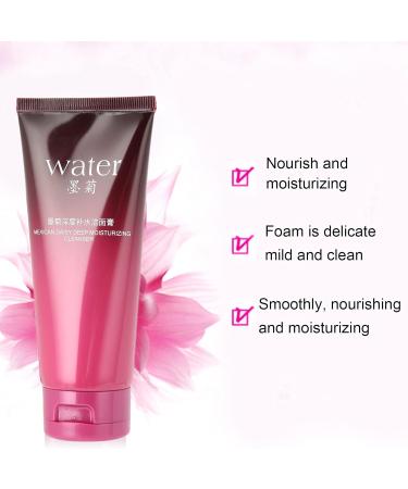 Deep Cleansing Foam 100g Facial Cleanser Oil Control Pore Shrinking Blackhead Cleanser and Makeup Remover Face Wash Face Cleanser for All Skin Types - Buy Online on SooperMarket.com