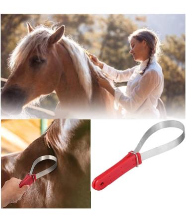 Premium 29.5 cm Welding Knife for Horses - Ideal for Grooming Cleaning Dirt & Loose Hair with Durable Patches - Buy Online on SooperMarket.com