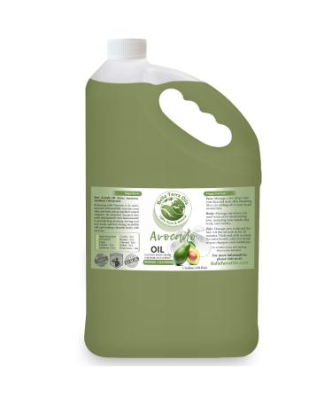 Bella Terra Oils Pure Avocado Oil for Skin and Hair Nourishment 1gallon Rich in Nutrients Hydrating Shine Enhancer